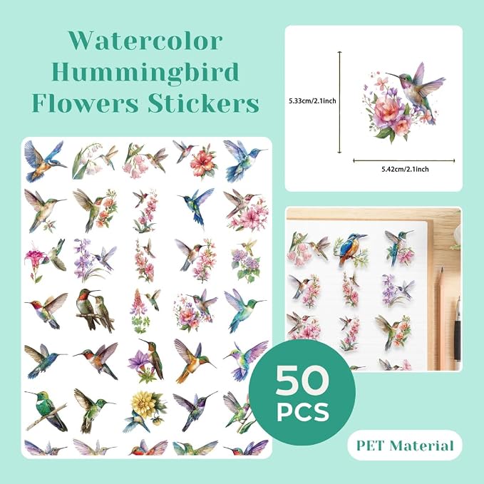 200 Pcs Clear PET Stickers - Image 6