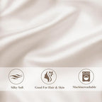 Standard Satin Pillowcase for Hair 2pc, Similar to Silk Pillow Cases, Easier - Image 5
