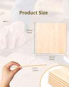 24 Pack Basswood Sheets for Crafts-12 x 12 x 1/8 Inch- 3mm Thick Plywood Sheets - Image 2