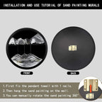 17.3" Moving Sand Art, 3D Sand Art Pictures Deep Sea Sandscape Living Room - Image 5