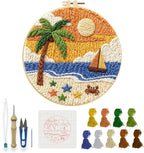 INFUNLY Sea Beach Punch Needle Kits by INFUNLY