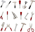 17PCS 1:12 Miniature Doll House Tools Metal Home Repair Multi-Tool Model Set Fun by Galaoma