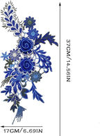 Vintage Rose Sew Lace Flower Embroidery Patches, - Image 2