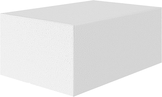 AMZQNART 17x11X7in Craft Foam Blocks White by AMZQNART