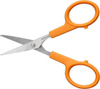 Fiskars 98087097J Curved Craft Scissors, 4 Inch, steel and orange - Image 5