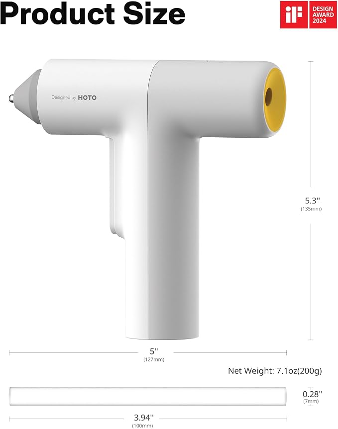 HOTO Cordless Auto Dispensing Glue Gun, Easyflow Hot Glue Gun - Image 9