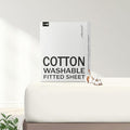 FreshCulture Pure Cotton Fitted Sheets California King Size, 300 Thread Count by FreshCulture