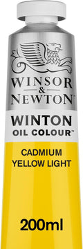 Winsor & Newton Winton Oil Color, 200ml Tube, Cadmium Yellow Light by WinsorNewton