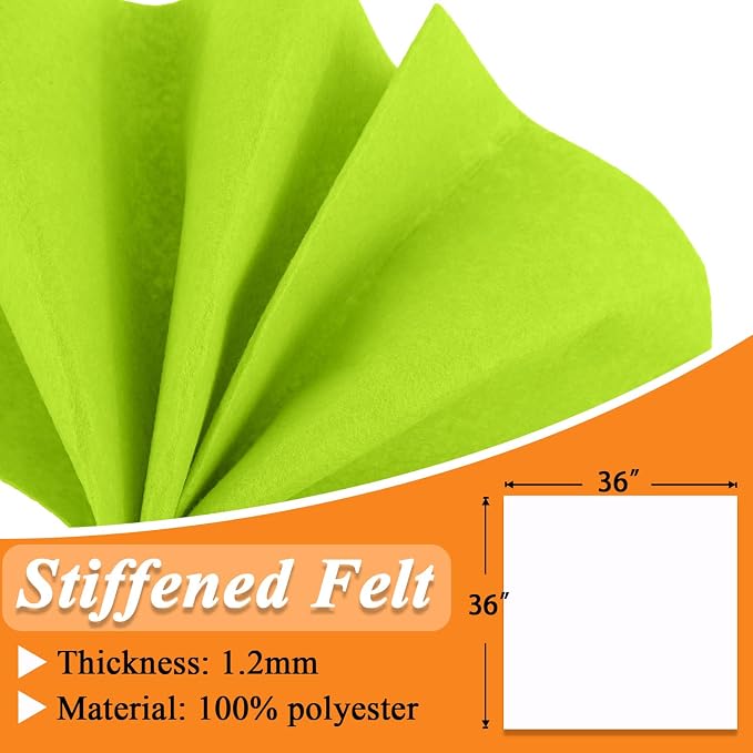 IONTACH 36" X 36" Stiff Felt Fabric 1.2mm Thick | Felt Sheet - Image 3