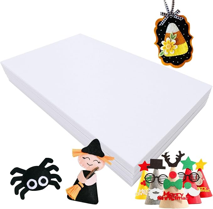 Jtnohx Stiff Felt Sheets, Craft Felt Square - Image 3