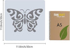 GORGECRAFT 12"X12"Butterfly Stencil Mandala Pattern Templates Reusable - Image 2