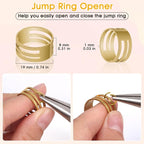 4600Pcs Silver and Gold Jump Rings - Image 4