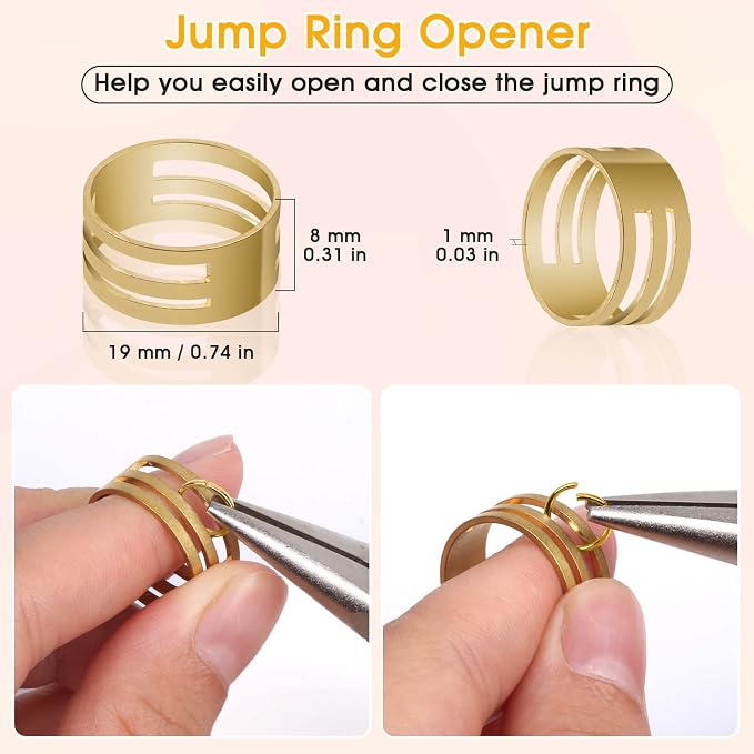 4600Pcs Gold Jump Rings with Jump Rings Open/Close Tools - Image 4