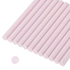 MECCANIXITY 12 Pcs Pure Pink Cylinder Sealing Wax Stick Glue Gun Wax Seal Rod by MECCANIXITY