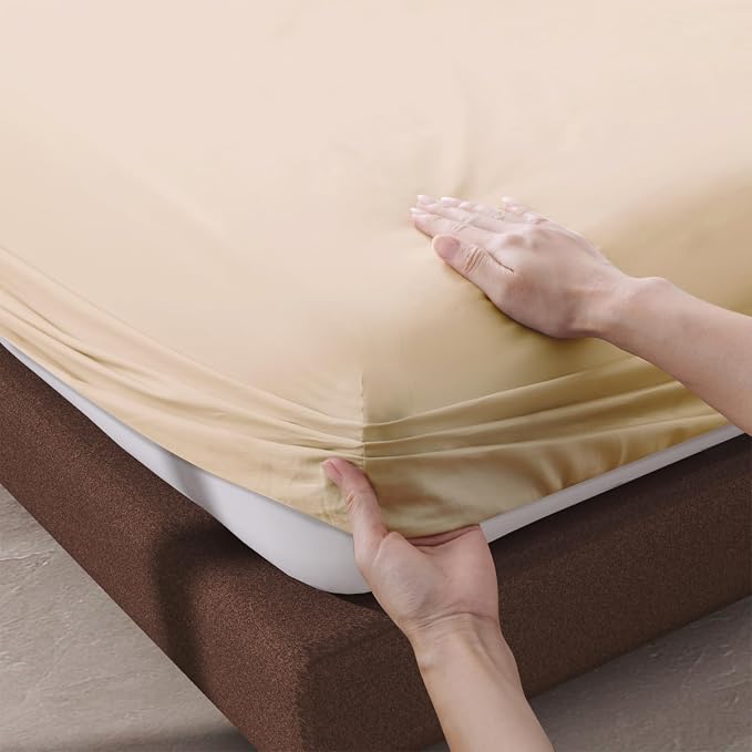 100% Egyptian Cotton Fitted Sheet CK Size, 600 Thread Count, Single Fitted - Image 5