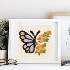 Doodlream Butterflies and Flowers DIY Punch Needle Embroidery Kit - Image 6
