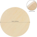 SHEUTSAN 24 PCS 6 x 6 Inch Blank Wood Circles, 1/4 Inch Thick Unfinished Wood - Image 2