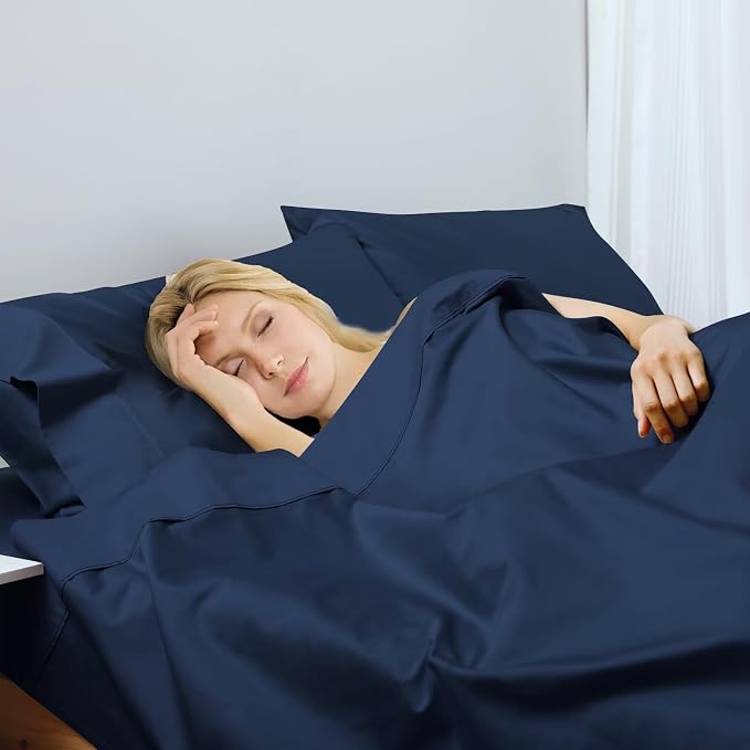 2-Pack Cotton King Flat Sheet Only, 600 Thread Count 100% Egyptian Cotton Top - Image 6