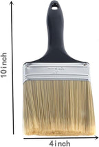 4 inch Flat Paint Brushes, Professional Paint Tools - Image 2