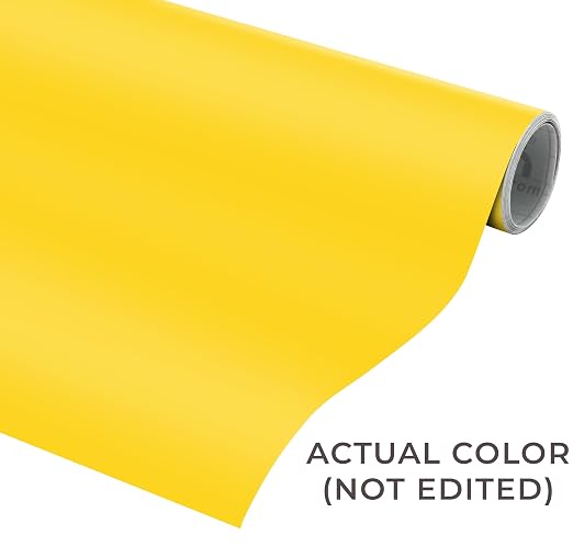 VViViD DECO65 Yellow Matte Permanent Adhesive Craft Vinyl - Image 2
