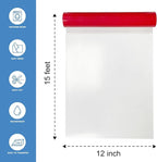 Red Heat Transfer Vinyl HTV Roll Matte PU 12" x 15 ft. | Easy to Cut, Weed & - Image 2