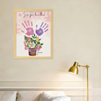 CLUSIVC Mother’s Day Handprint Flower Craft Kit – DIY Flower Bouquet Gift - Image 5