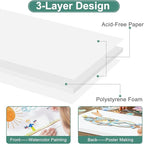 MYFAMIREA 12 Pack White Foam Board 22" x 28", 3/16" Thick Board Poster - Image 5