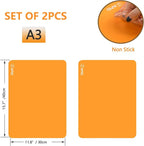 Sapid 2Pcs Thick Silicone Mat for Crafts, Nonstick Silicon Sheet for Epoxy Resin - Image 2
