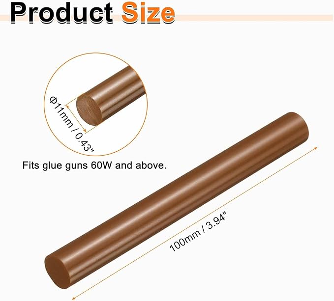 HARFINGTON 10pcs Hot Glue Sticks 0.43" Dia x 3.94" Long EVA Mini Hot Melt - Image 2