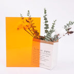6 PCS Orange Transparent Cast Acrylic Sheets 8" x 12" x 0.118", Plexiglass - Image 6