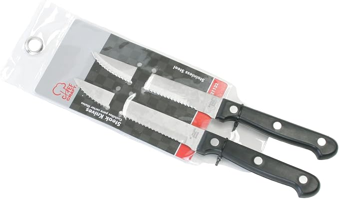 Chef Craft Select Steak Knife Set, 4.5 Inch Blade 8.25 Inches In Length 2 Piece - Image 2