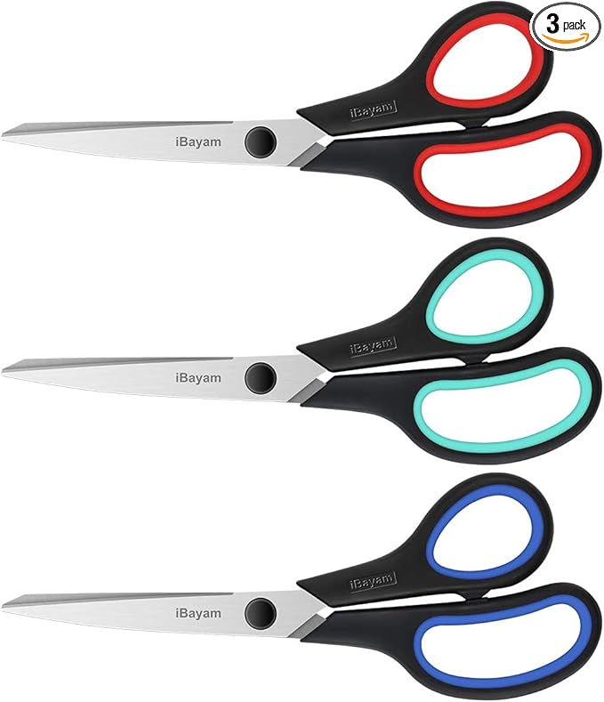 iBayam 8.5" Heavy Duty Scissors All Purpose by iBayamDirect