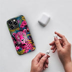 ZHEGAILIAN Case for iPhone 15 Pro, Panther Leopard Flower Durable Shockproof - Image 3