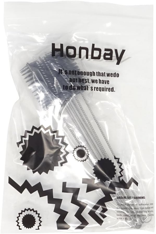 Honbay 10PCS 7.87Inch Nylon Tube Brush Set Cleaning Brush Set - Image 7