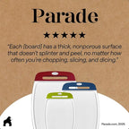 GORILLA GRIP BPA-Free Reversible Kitchen Cutting Board Set of 3, US Designed - Image 9