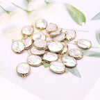 5 Pcs Natural Pearl Pendants Irregular Freshwater Pearl Pendant Charms - Image 5