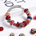 Aipridy European Large Hole Beads, Colorful Glass Charm Beads Set - Image 6