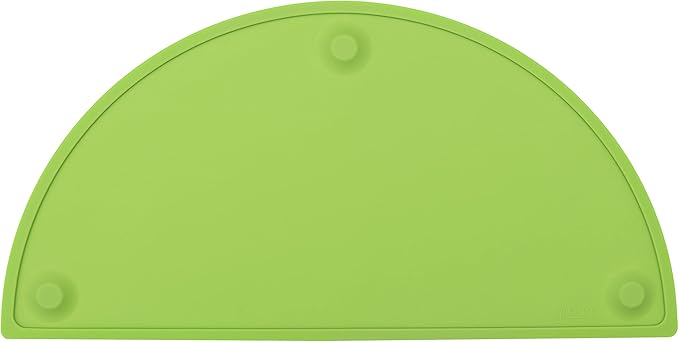 GASARÉ, Extra Large 20 x 11 Inches, Silicone Placemats for Dining Table, Suction Cups, Raised Edges, Non-Slip, Food Grade, BPA Free, Dishwasher Safe, Green