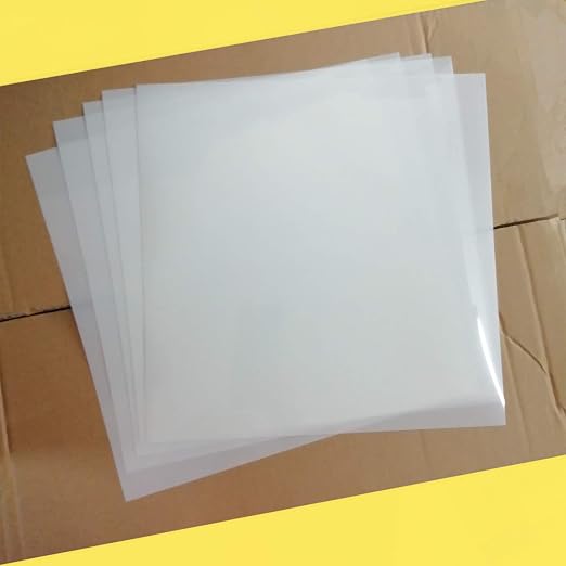 BANLTRE 12 Sheets 7.5 mil Mylar Sheet 12 x 12 inch Milky Translucent PET Blank - Image 9