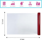 Metallic Red Foil Heat Transfer Vinyl 12Inch*6FT Bundle Chrome HTV in Vibrant - Image 2