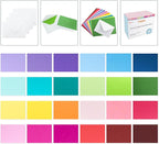 48 Pack Blank Folded Cards and Envelopes Colored Cards White Envelopes 5 x 7 - Image 4