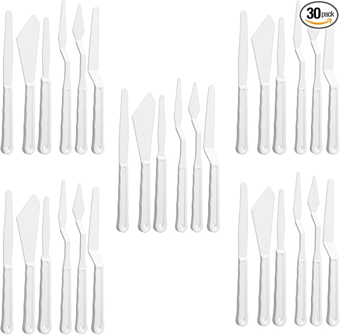 30-Piece Palette Knives, Flexible Art Tool, Stenciling Knife by Unknown