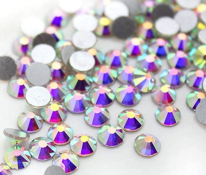 Onwon 288 Pieces SS34 / 7mm Clear Crystal Flat Back Brilliant Round Rhinestones by Onwon