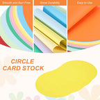 MECCANIXITY 24 Pcs Circle Card Stock, 9.8 Inch Round Cutouts Paper Thick - Image 3