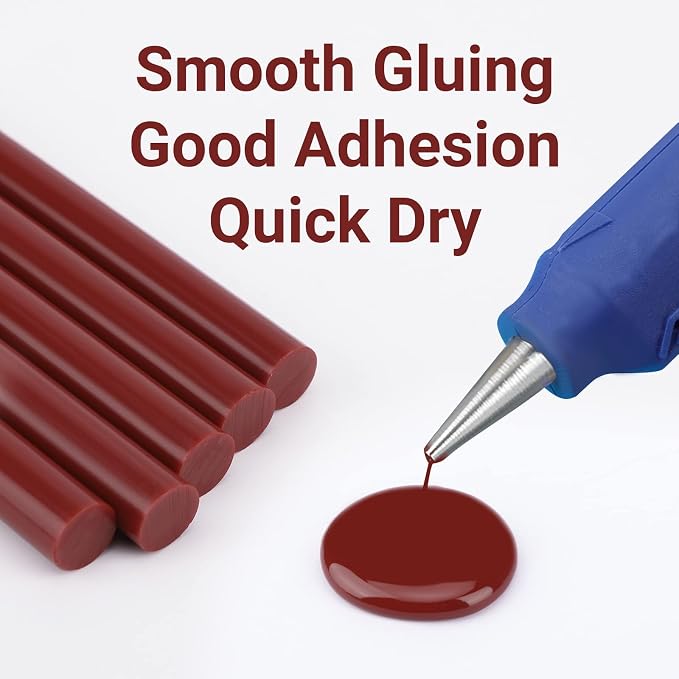 ENPOINT Wine Red Hot Glue Sticks, Sealing Wax Adhesive Sticks - Image 3