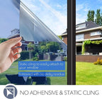HIDBEA One Way Window Film Daytime Privacy, Heat Blocking Anti UV Reflective - Image 5