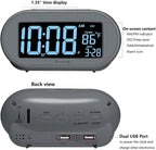 DreamSky Alarm Clocks for Bedrooms, Auto Set Digital Desk Clock for Bedside - Image 8