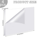 Roowest 4 Pcs 24 x 36 Inch, 1/4 Inch Thick Clear Acrylic Sheets Transparent - Image 2