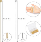 200 Pcs 70mm/2.76 Inch 21 Gauge Eye Pins - Image 2