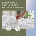 SHOUREN 5 Inch Memory Foam Mattress Topper Queen - Image 5